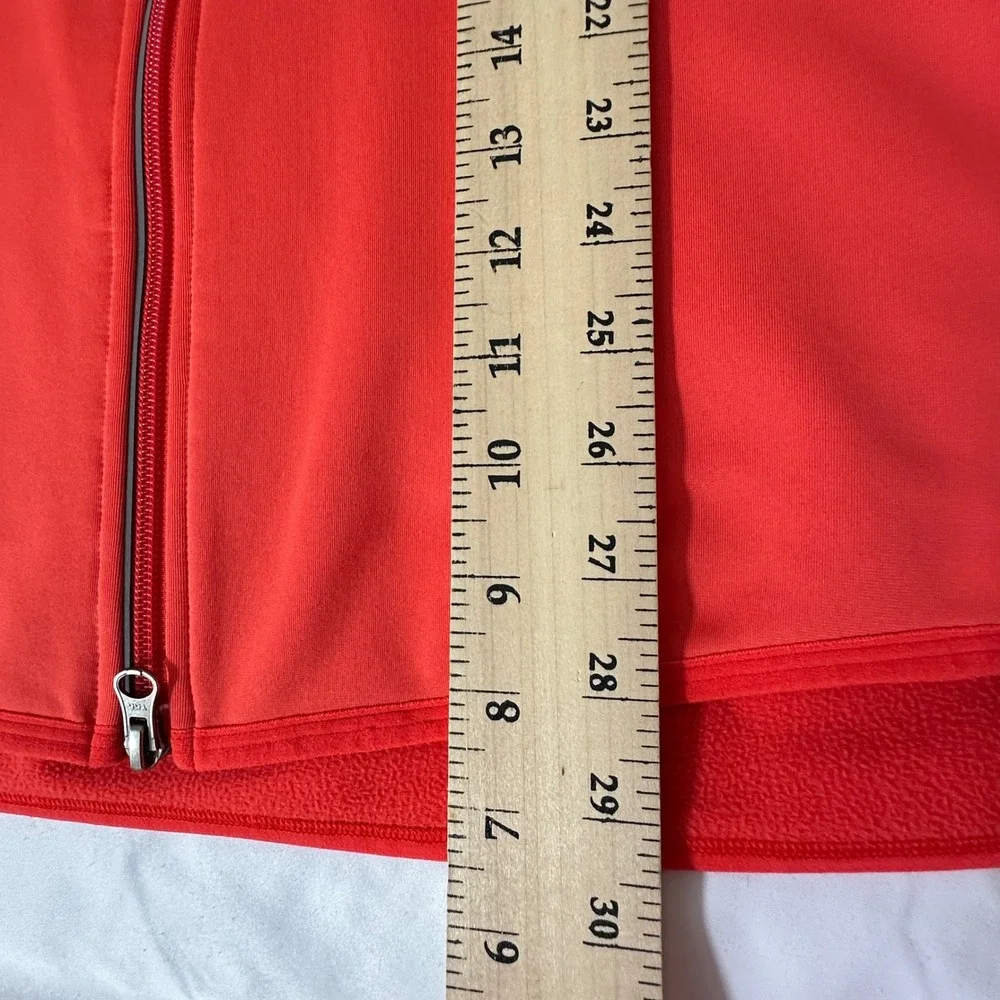Nike Element Dri-FIT Womens Jacket L Orange Full Zip Running Fleece Lined Sporty